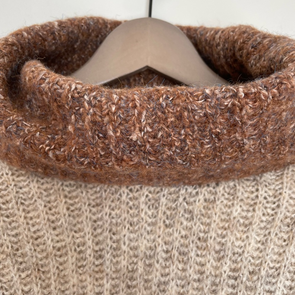 Ruby Moon, Chunky Wool, Oversize Turtle Neck Swea… - image 2